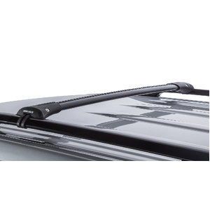 Rhino-Rack JA7981 Vortex StealthBar Black 2 Bar Roof Rack for GWM Cannon Gen 1 Double Cab Raised Rails 4DR Ute (01/2020-Current)