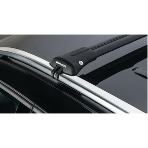 Rhino-Rack JA8344 Vortex StealthBar Black 2 Bar Roof Rack for GWM Cannon Alpha Gen 1 Double Cab Raised Rails 4DR Ute (01/2024-Current)