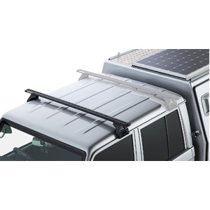Rhino-Rack JA9079 Vortex RL110 Black 1 Bar Roof Rack for TOYOTA Land Cruiser 79 Series Double Cab 4DR 4WD (01/2007-12/2023)