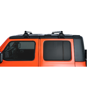 Rhino-Rack JB0101 Heavy Duty RL110 Black 2 Bar Roof Rack for JEEP Gladiator JT 4DR Ute (06/2020-Current)