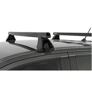 Rhino-Rack JB0963 Heavy Duty 2500 Black 2 Bar Roof Rack for FORD Ranger PX/PX2/PX3 Double Cab 4DR Ute (01/2011-12/2022)