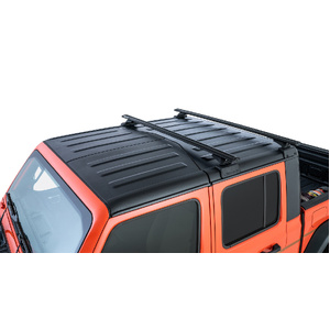 Rhino-Rack JC-00295 Vortex Black 2 Bar Rhino-Rack Backbone Roof Rack &amp; RCL Legs for JEEP Gladiator JT 4DR Ute (06/2020-Current)