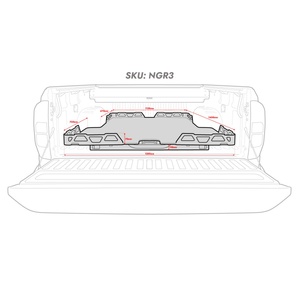 HSP Load Slide to suit Ford Ranger / Raptor RA Dual Cab 2023 - Onwards (No Tub Liner)