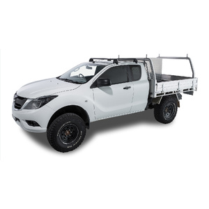 Rhino-Rack RV0356B Vortex ROC25 Flush Black 2 Bar Roof Rack for MAZDA BT50 Gen2 Freestyle Cab 4DR Ute (01/2011-12/2020)