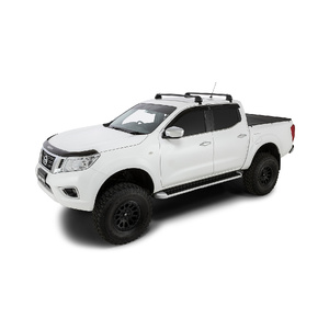 Rhino-Rack RV0642B Vortex ROC25 Flush Black 2 Bar Roof Rack for NISSAN Navara (pre facelift) NP300 Dual Cab 4DR Ute (01/2015-12/2021)