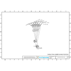 Single Trail Super-EFS Vertical Swing-Away 5 Bike Carrier - Driver Side (Zinc Finish)