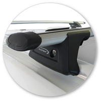 Prorack Silver 2 Bar Aero Through Bar kit to suit Volkswagen Golf Mk7 5dr Wagon (2013 - 2020)