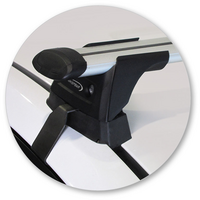 Prorack Black 2 Bar Aero Through Bar kit to suit Toyota Prius V (Steel Roof) 5dr Wagon (2012 - Current)