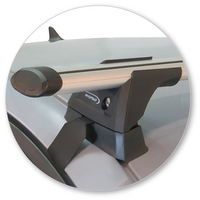 Prorack Silver 2 Bar Aero Through Bar kit to suit Opel Insignia 5dr Hatch (2009 - 2017)