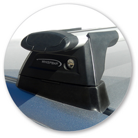 Prorack Silver 2 Bar Aero Through Bar kit to suit Mazda 3 4dr Sedan (2014 - 2016)