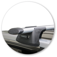 Prorack Black 2 Bar Aero Through Bar kit to suit Jeep Renegade 5dr SUV (2015 - Current)