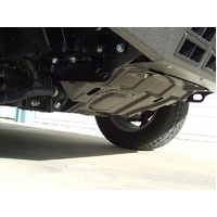 ECB Black Ripple BullBar with Bumper Lights to suit Nissan Navara D40 ST-X 550 2011 - 03/15