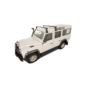 Rhino-Rack JA0804 Heavy Duty RL210 Black 2 Bar Roof Rack for LAND ROVER Defender 90 2DR 4WD (02/2010-12/2020)