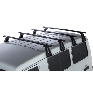Rhino-Rack JA2791 Vortex RL210 Black 4 Bar Roof Rack for TOYOTA Land Cruiser 78 Series Troop Carrier 2DR 4WD (03/2007-Current)