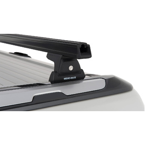 Rhino-Rack JA6220 Heavy Duty RLT600 Black 2 Bar Roof Rack for FORD Ranger Wildtrak PX/PX2/PX3 (Roller Shutter Tracks) 4DR Ute (06/2012-12/2022)