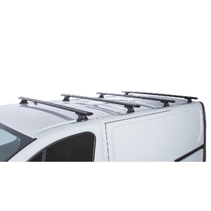Rhino-Rack JA7935 Vortex RLT600 Black 4 Bar Roof Rack for RENAULT Trafic X82 SWB (Low Roof) 2DR Van (05/2015-Current)