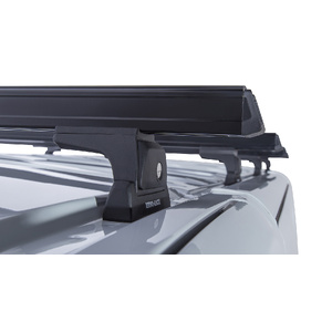 Rhino-Rack JA7937 Heavy Duty RLT600 Black 4 Bar Roof Rack for RENAULT Trafic X82 SWB (Low Roof) 2DR Van (05/2015-Current)