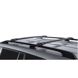 Rhino-Rack JA7981 Vortex StealthBar Black 2 Bar Roof Rack for GWM Cannon Gen 1 Double Cab Raised Rails 4DR Ute (01/2020-Current)