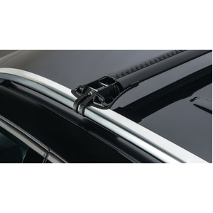 Rhino-Rack JA8344 Vortex StealthBar Black 2 Bar Roof Rack for GWM Cannon Alpha Gen 1 Double Cab Raised Rails 4DR Ute (01/2024-Current)