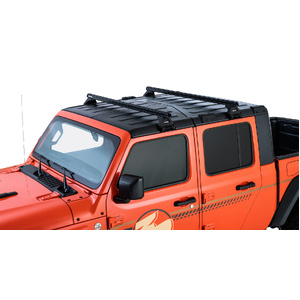 Rhino-Rack JB0101 Heavy Duty RL110 Black 2 Bar Roof Rack for JEEP Wrangler JL Hard Top 4DR 4WD (04/2019-Current)