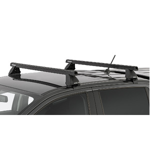 Rhino-Rack JB0963 Heavy Duty 2500 Black 2 Bar Roof Rack for MAZDA BT50 Gen2 Dual Cab 4DR Ute (01/2011-12/2020)