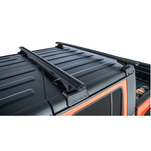 Rhino-Rack JC-00295 Vortex Black 2 Bar Rhino-Rack Backbone Roof Rack &amp; RCL Legs for JEEP Gladiator JT 4DR Ute (06/2020-Current)