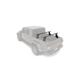 Rhino-Rack JC-01272 Reconn-Deck 2 Bar Vortex Ute Tub System for JEEP Gladiator JT &amp; Trail Rails installed 4DR Ute (01/2020-Current)