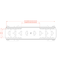 Kaon Maxtrax &amp; TRED Mounting Board to suit Cross Bars [With MKII Maxtrax Pins]