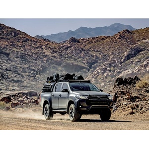 Toyota Hilux (2016-Current) Slimsport Roof Rack Kit Light Bar Ready by Front Runner - KSTH004T
