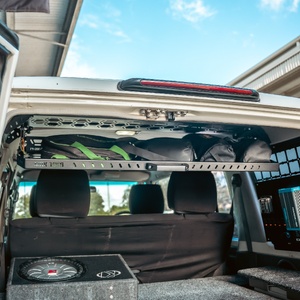 Pirate Camp Co. Drop Down Rear Roof Parcel Shelf to suit Toyota LandCruiser 76 Series