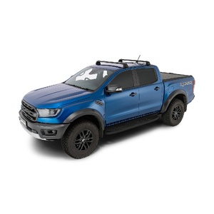Rhino-Rack RV0321B Vortex ROC25 Flush Black 2 Bar Roof Rack for FORD Ranger PX/PX2/PX3 Double Cab 4DR Ute (01/2011-12/2022)