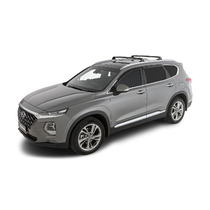 Rhino-Rack RVP85 Vortex RVP Black 2 Bar Roof Rack for HYUNDAI Santa Fe Gen4 TM With Flush Rails 5DR SUV (01/2018-12/2024)