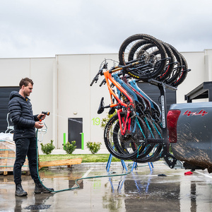 Single Trail EZ-EFS Vertical 4 Bike Carrier (Powercoated Finish)