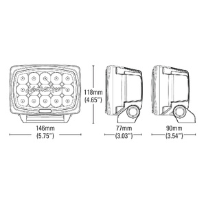 Lightforce Striker Professional Edition LED Driving Lights (Twin Pack)