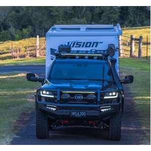 MSA 4x4 Towing Mirrors for Holden Colorado 2012 - 2020 (Black, Manual)