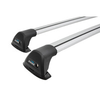 Prorack Silver 2 Bar Aero Flush Bar kit to suit Toyota HiLux Double Cab 4dr Ute (2012 - 9/2015)