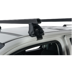 Rhino-Rack JA0176 Heavy Duty 2500 Black 2 Bar Roof Rack for TOYOTA Hilux Gen 7 Dual Cab 4DR Ute (04/2005-09/2015)