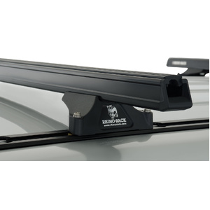 Rhino-Rack JA0659 Heavy Duty RLTP Trackmount Black 2 Bar Roof Rack for MITSUBISHI Pajero NS-NX LWB 4DR 4WD (11/2006-Current)