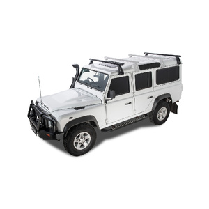 Rhino-Rack JA0804 Heavy Duty RL210 Black 2 Bar Roof Rack for LAND ROVER Defender 90 2DR 4WD (02/2010-12/2020)