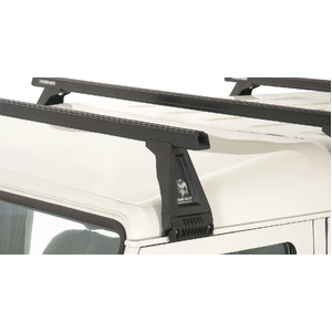 Rhino-Rack JA0836 Heavy Duty RL210 Black 3 Bar Roof Rack for LAND ROVER Defender 90 2DR 4WD (02/2010-12/2020)