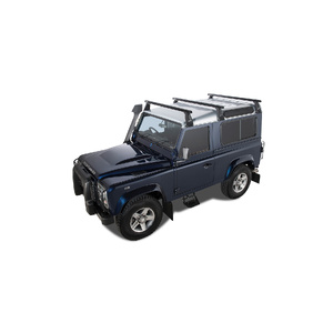 Rhino-Rack JA0836 Heavy Duty RL210 Black 3 Bar Roof Rack for LAND ROVER Defender 110 (incl. Hard Top) 4DR 4WD (03/1993-12/2020)