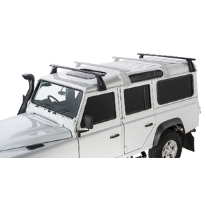 Rhino-Rack JA2737 Vortex RL210 Black 2 Bar Roof Rack for LAND ROVER Defender 90 2DR 4WD (02/2010-12/2020)