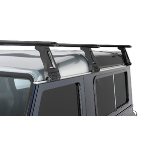 Rhino-Rack JA2775 Vortex RL210 Black 3 Bar Roof Rack for LAND ROVER Defender 110 / 130 (Incl. HCPU) Crew Cab 4DR 4WD (03/1993-12/2020)