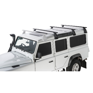 Rhino-Rack JA2775 Vortex RL210 Black 3 Bar Roof Rack for LAND ROVER Defender 90 2DR 4WD (02/2010-12/2020)