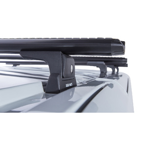 Rhino-Rack JA7935 Vortex RLT600 Black 4 Bar Roof Rack for RENAULT Trafic X82 SWB (Low Roof) 2DR Van (05/2015-Current)