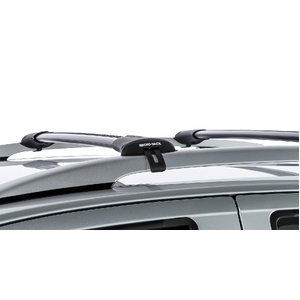 Rhino-Rack JA7971 Vortex StealthBar Black 2 Bar Roof Rack for VOLKSWAGEN Amarok Gen2 Double Cab (With Roof Rails) 4DR Ute (01/2023-Current)