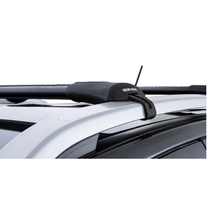 Rhino-Rack JA7971 Vortex StealthBar Black 2 Bar Roof Rack for FORD Ranger Wildtrak Gen 2 (P703) Double Cab (With Roof Rails) 4DR Ute (01/2022-Current)