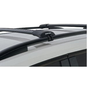 Rhino-Rack JA7975 Vortex StealthBar Black 2 Bar Roof Rack for RENAULT Laguna With Roof Rails 4DR Wagon (03/2002-01/2006)