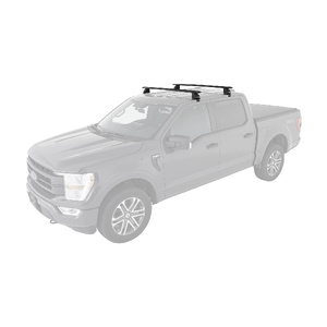 Rhino-Rack JA8133 Vortex 2500 Black 2 Bar Roof Rack for FORD F150 14th Gen Super Crew 4DR Ute (01/2021-Current)