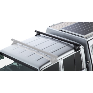 Rhino-Rack JA9221 Heavy Duty RL110 Black 1 Bar Roof Rack for TOYOTA Land Cruiser 79 Series Double Cab 4DR 4WD (01/2007-12/2023)